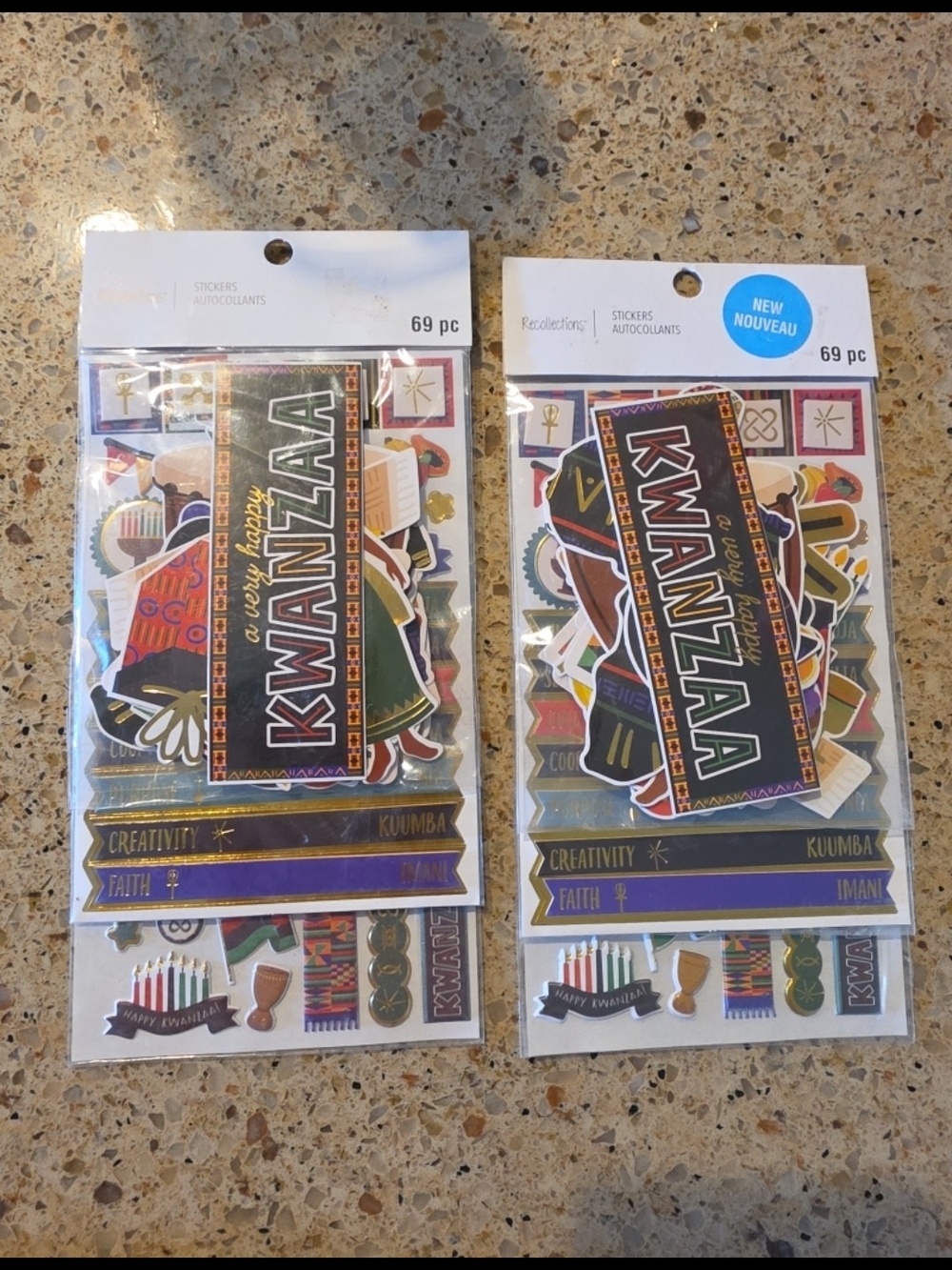 Recollections Kwanzaa Sticker Pack — Black, Red, Green, Gold